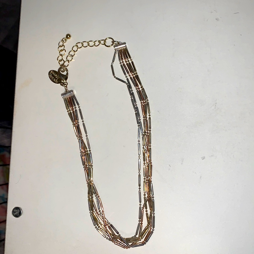 Silver, Gold, Copper Chain Lengths Chicken. Spring Street, About 14 Inches